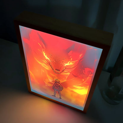 Cadre lumineux LED Naruto Kurama 