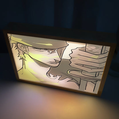 Roronoa Zoro One Piece LED Light Frame