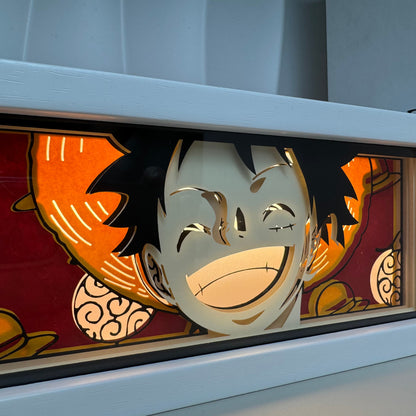 Boîte à lumière Sourire Luffy One PIece Anime