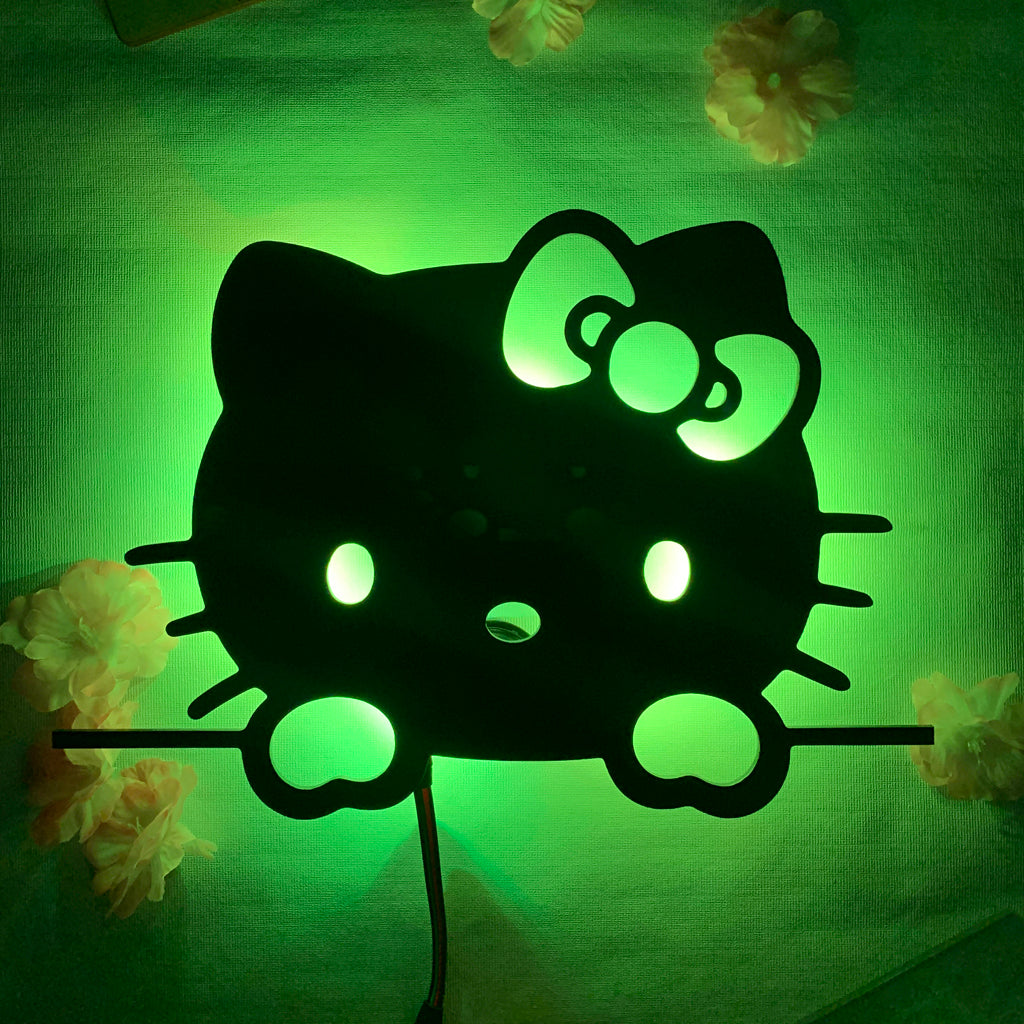 Hello Kitty - Peeking - Silhouette Light