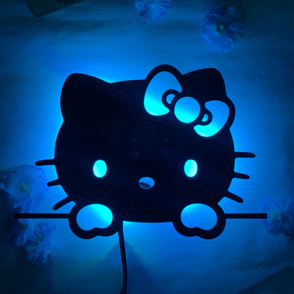 Hello Kitty - Peeking - Silhouette Light