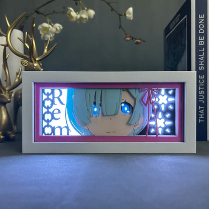 Re Zero Rem Starting Life In Another World LightBox - LightBox Anime Store