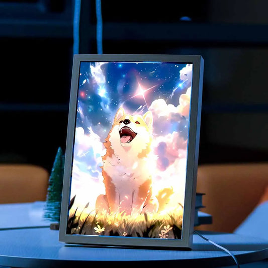 Cute Cat Pet Dog LED Light Frame