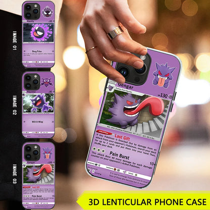 Étui de téléphone Pokémon - Étui de téléphone Anime lenticulaire 3D Pokémon 