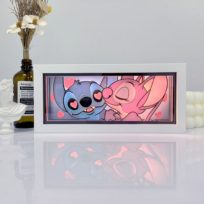 Boîte lumineuse Disney Lilo Kiss Stitch 